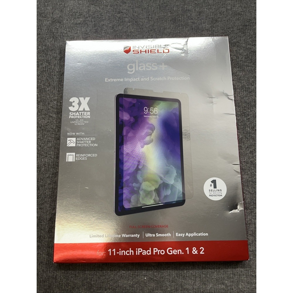 Zagg Invisible Shield Glass + Shield for iPad Pro 11" Gen. 1 & 2